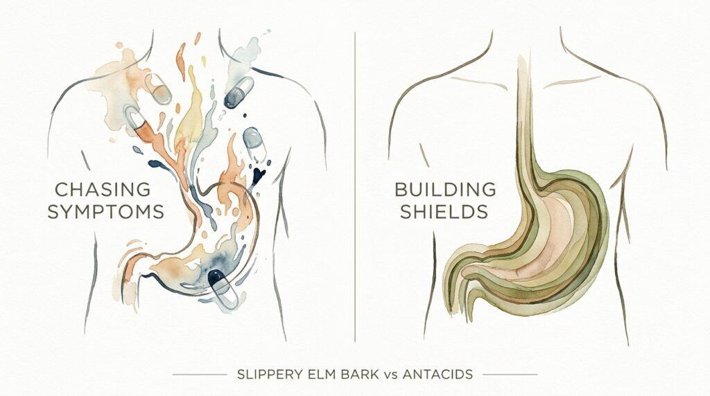 Slippery Elm Bark Vs Antacids